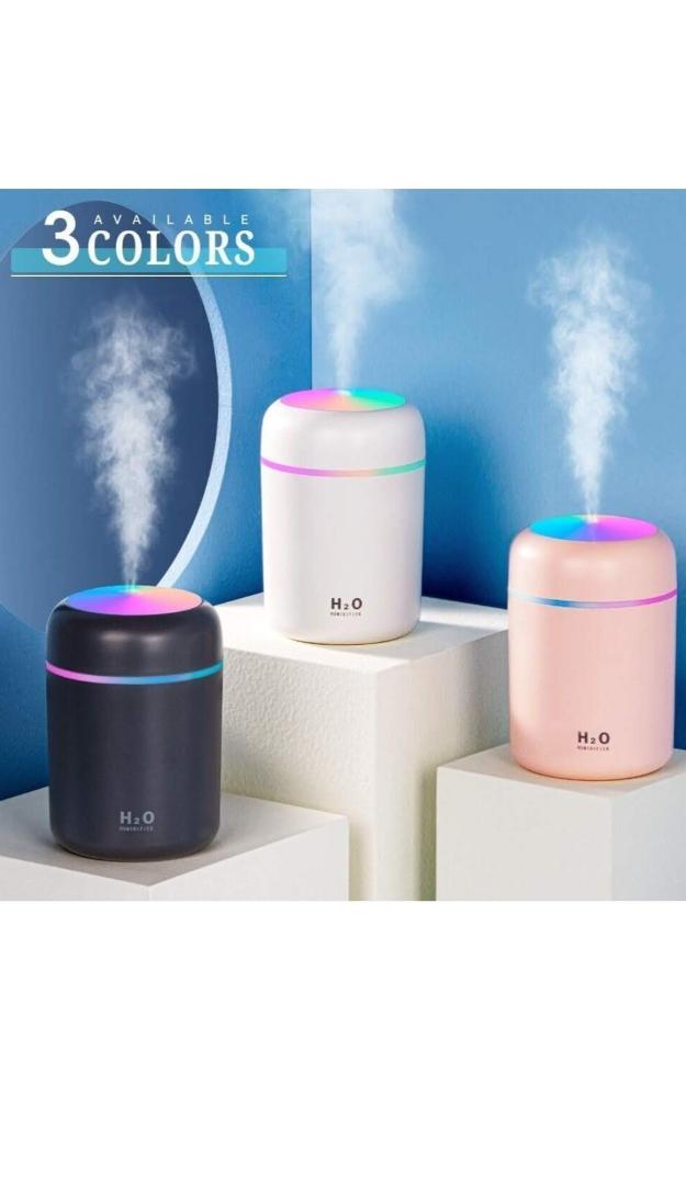 Mini USB Ultrasonic Cool Mist Humidifier with LED Night Light
